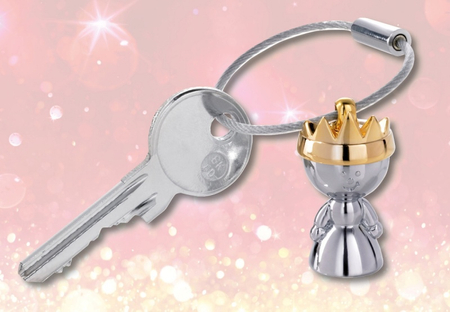 Brelok TROIKA Little Queen, chromowany metal