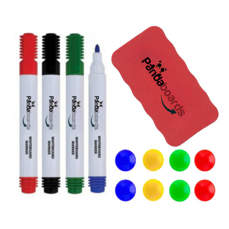 Magnetic whiteboard 80x60 / 60x80 cm in aluminum frame WA1