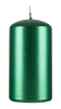 Świeca słupek DONAU HOME Standard Lakier, 60x115mm, zielony metaliczny połysk
