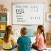 Magnetic whiteboard 170x100 / 100x170 cm in aluminum frame WA1