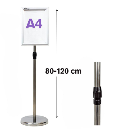 Stojak informacyjny  Menu Board OWZ A4 z ramą aluminiową