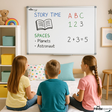 Magnetic whiteboard 80x60 / 60x80 cm in aluminum frame WA1