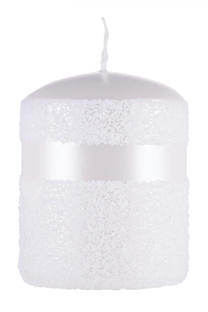 Świeca słupek DONAU HOME Milo, 70x90mm, biały perła