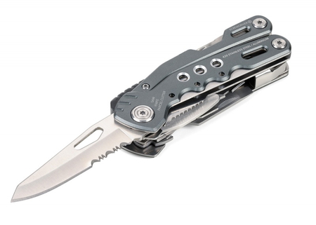 Narzędzie wielofunkcyjne TROIKA Fire Tool, 14 funkcji, szary