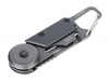 Brelok TROIKA Egon, z karabińczykiem, 5 funkcji, czarno‑szary