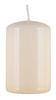 Świeca słupek DONAU HOME Standard Gloss, 50x80mm, kremowy