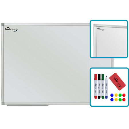 Magnetic whiteboard 170x100 / 100x170 cm in aluminum frame WA1