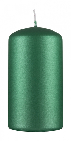 Świeca słupek DONAU HOME Standard Lakier, 60x115mm, zielony metaliczny mat
