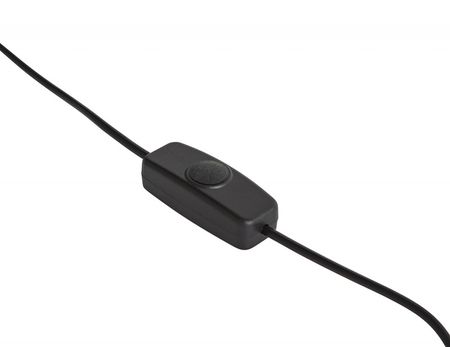 Globus TROIKA Terra Light, śr. 25cm, metalowa podstawa, czarno-srebrny