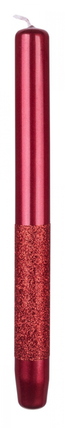 Świeca stołowa DONAU HOME Onyx, 22x250mm, 4 szt., czerwony