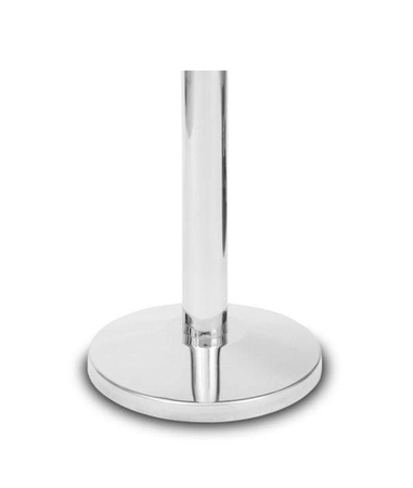 Słupek Odgrodzeniowy Taśmowy Chromowany - h 90 cm / Pas 2,35 m