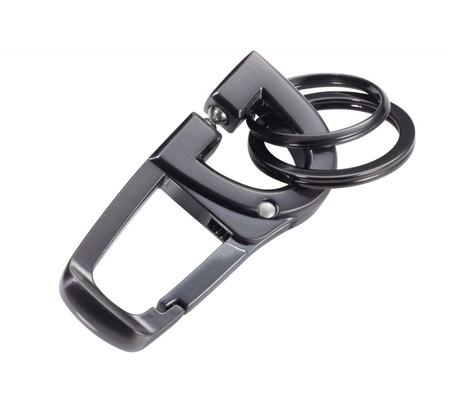 Brelok TROIKA D-Click, system click-lock, karabińczyk, metal