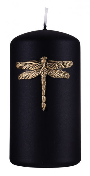 Świeca słupek DONAU HOME Ważka, 70x130mm, czarny