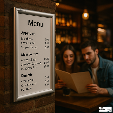 Rama Plakatowa Zatrzaskowa OWZ 25 mm, prosty narożnik A0