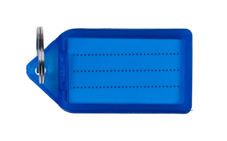 Zawieszki na klucze Q-CONNECT, 55x30mm, 40 szt., niebieskie