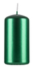 Świeca słupek DONAU HOME Standard Lakier, 50x100mm, 4 szt., zielony metaliczny połysk