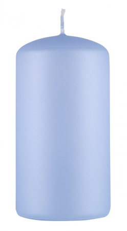 Świeca słupek DONAU HOME Standard Lakier, 60x115mm, błękit perła mat