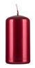 Świeca słupek DONAU HOME Standard Lakier, 50x100mm, 4 szt., czerwony metaliczny połysk