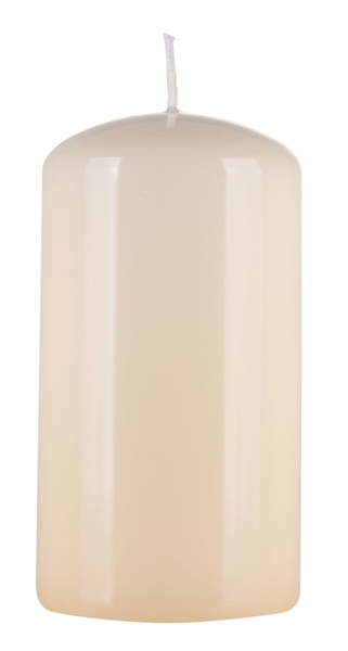 Świeca słupek DONAU HOME Standard Gloss, 60x115mm, kremowy