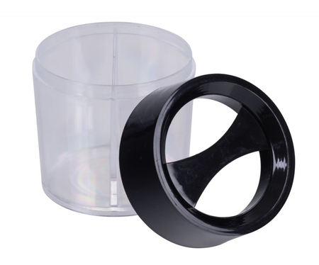 Pojemnik magnetyczny na spinacze OFFICE PRODUCTS, okrągły, pusty, transparentny