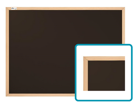 Tablica Kredowa Czarna 90x60 cm w ramie drewnianej 