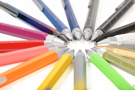 Długopis wielozadaniowy TROIKA Construction, czerwony