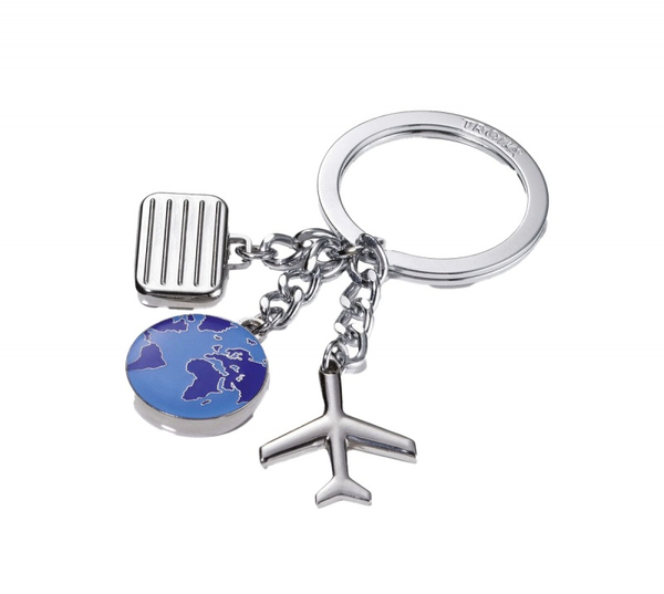 Brelok TROIKA Weltenbummler, 3 charmsy, metal
